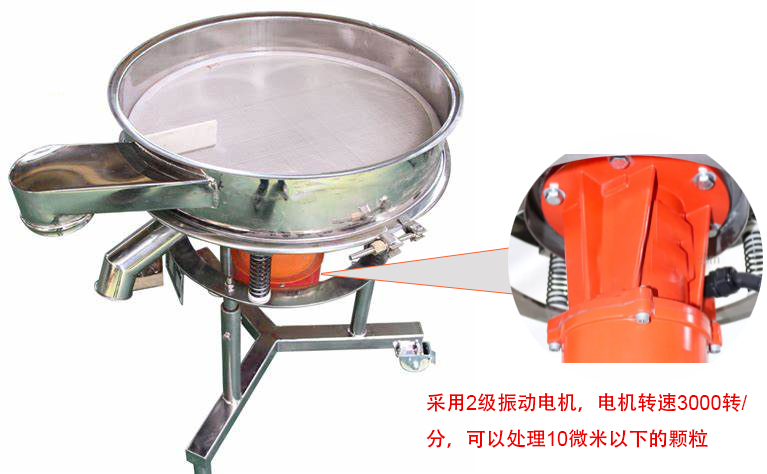高頻篩特點：框體加高可防止?jié){液往外飛濺；加擋料板可加快排料，提高篩分效率
