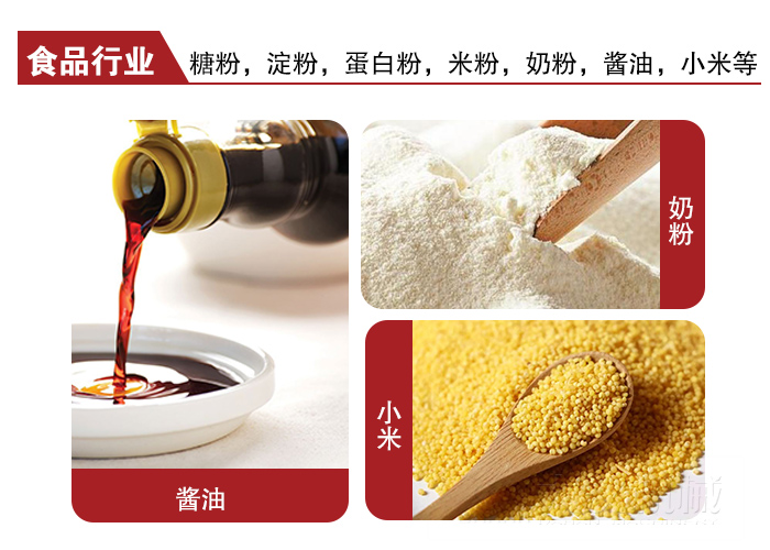 全不銹鋼食品振動(dòng)篩可用于糖粉，小米，淀粉，蛋白粉，米粉，奶粉，醬油等物料